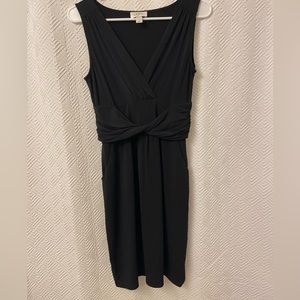 LOFT Black V neck dress (4)
